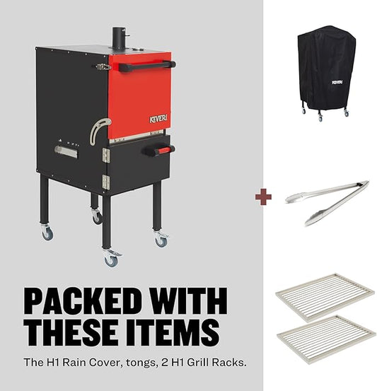 Keveri H1 Medium Rare | Multi-Purpose Charcoal Oven | Grill, Smoker, Roast, Bake, Pizza Oven