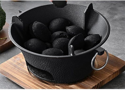 Portable Charcoal Grill for Camping BBQ Grills, Outdoor Barbecue Grill with Stainless Steel Body, Even Heating & Easy Clean, Ideal for Self-Driving Trips and Picnics,AsShow-D