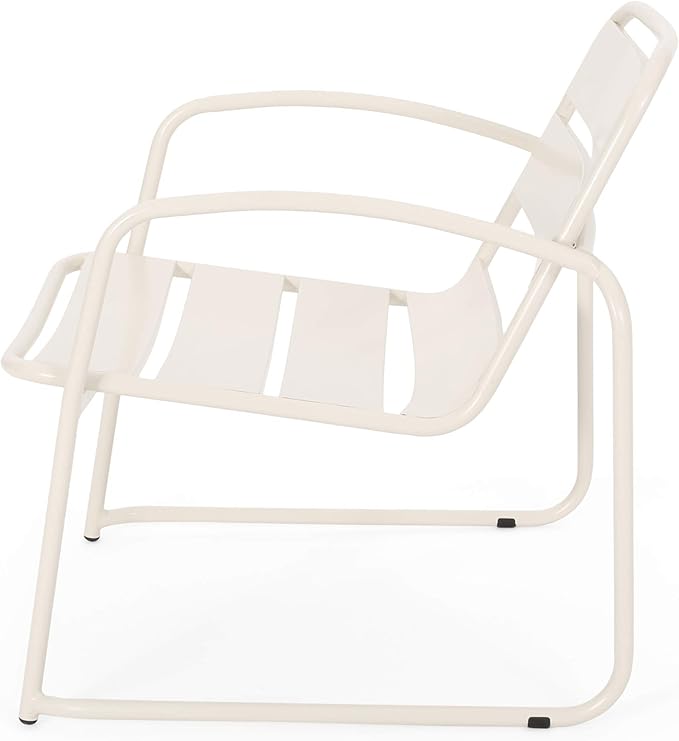 Christopher Knight Home Cowan Outdoor Dining Chair (Set of 2), Matte White