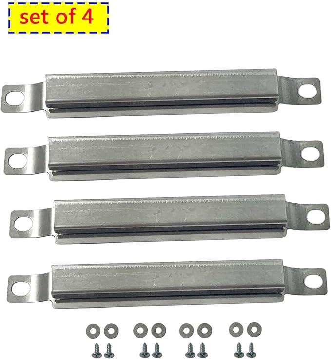 Parts Kit DG258 (5-Pack) Repair Kit Replacement for Charbroil 6 Burner Gas Grill Stainless Steel Burners, Crossover Tubes & Porcelain Steel Heat Plates