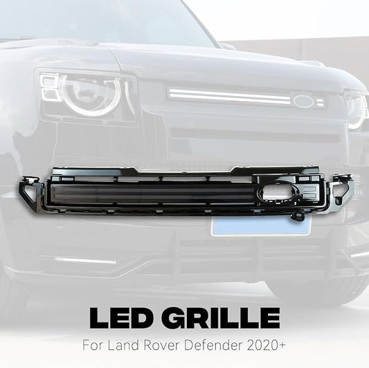 LED Grille Lights for 2020 2021 2022 2023 2024 2025 Land Rover Defender 90 110 Front Grill Trim Strips Lighting Accessories