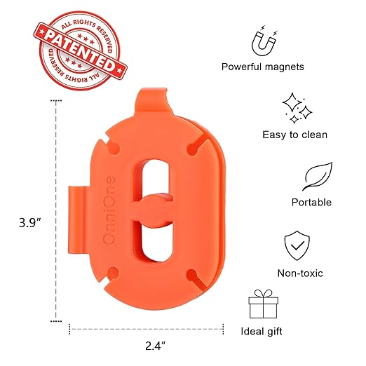 Temperature Probe Spool for BBQ Thermometer with Strong Magnets, Meat Probe Winder Organizer Perfect for Wrapping Wire for Store,Travel, BBQ Grill Accessories Tools - Presents for Men Dad๏ผ4-Pack๏ผ
