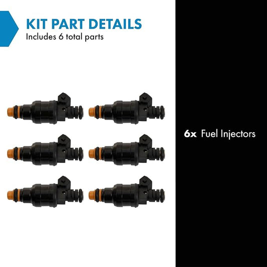 TRQ Fuel Injector Set | For 1987-1990 Jeep Cherokee Comanche Wagoneer