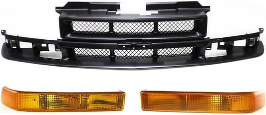 Grille Assembly Kit For 1998-2004 for Blazer Turn Signal Light & Grille Assembly 3pcOpens in a window or tab