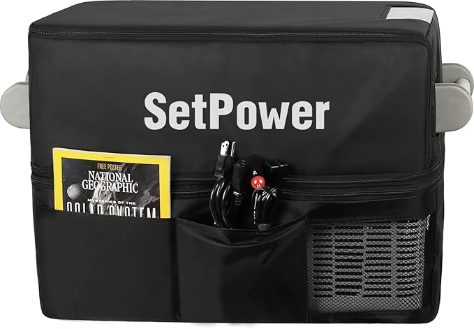 Setpower Insulated Protective Cover for AJ40 or AJ50 Portable Refrigerator Freezer, suitable for AJ40 AJ50 Both, Flexible Model