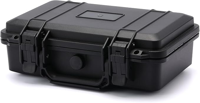 CASOMAN 11.5-Inch Water-Proof & Explosion-Proof Box, with Cush- Proof Sponge, IP67 Water Proof Grade, Customizable Foam
