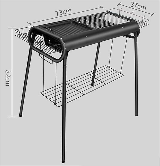 Camping Barbecue Grill Outdoor Portable Charcoal Grills Foldable Barbecue Grill for Camping Patio Backyard Barbecue Charcoal Grill