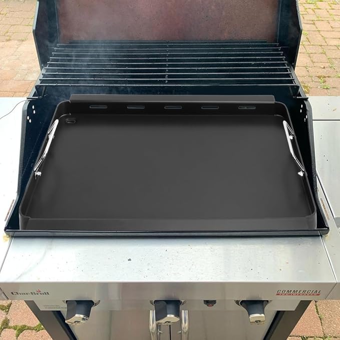 Full-Size Griddle Inserts for Charbroil Commercial Infrared 3 Burner 463242516 463242515 466242515 466242615 463367516 466242516 463342620, Flat Top Griddle Replacement for G466-0025-W1A G466-2400-W1