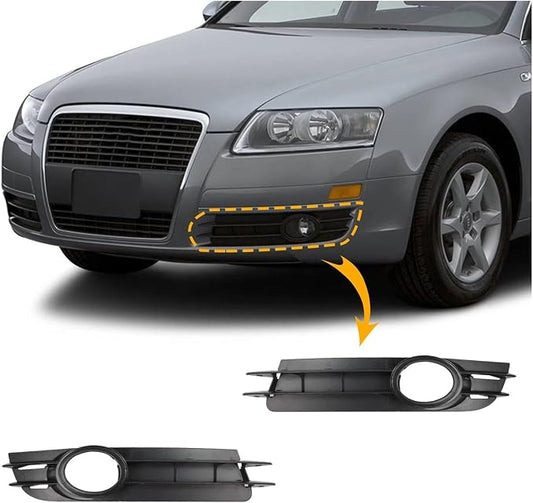 Fog Light Grill Cover Frame Lamp Shade,Compatible with Audi A6/A6 Quattro Accessories ( 2005—2008) 4F0807681A 4F0807682A(Right Passenger Side)