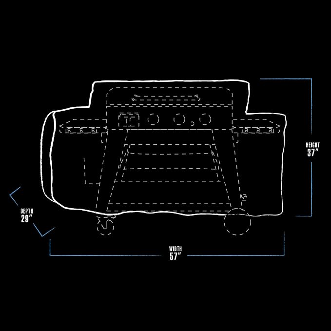 Pit Boss 32122 3B Ultimate Griddle Cover, Black
