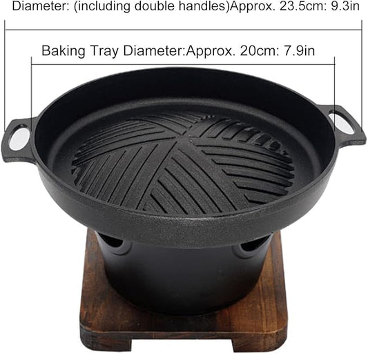 Portable Tabletop Barbecue Japanese Indoor Grill Indoor Charcoal Stove Grill Mini Smokeless Tabletop Grills (HN-BBQ18D)