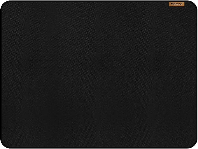 Matace 48x36 Fireproof Grease Mats for Under Outdoor Grill, Large Double-Sided Fire Retardant Silicone Floor Mat for BBQ, Camping Stove, Fire Pit, Waterproof Patio & Deck Protector, Black