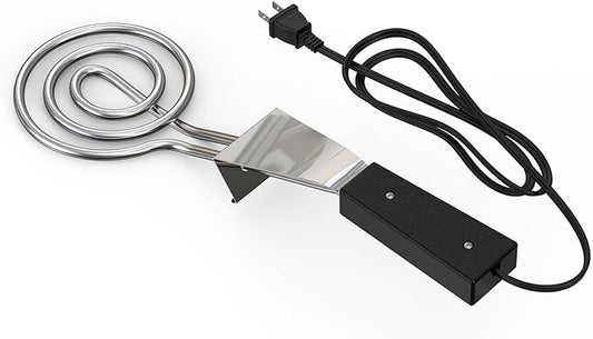 700W Electric Charcoal Starter for BBQ Grill Smoker Fireplace, Firepit, Stove - Design with Large Spiral Heating Element, 30% Faster Igniting Fire - 3 Feet Power Cord