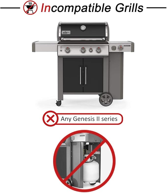 WEMEIKIT 1836-13 7628 7629 Universal Igniter Kit for Weber Genesis 300 Series Front-Control Grills, Genesis E/S 310 320 330 Starter Kit, 65946 65942 Part, 4-Outlet Ignition Replacement 88826