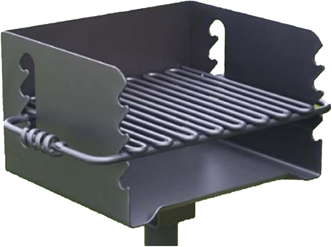 Pilot Rock 3 Pack Charcoal Grill, Park Style BBQ Camping Grill with Swivel, CBP-135