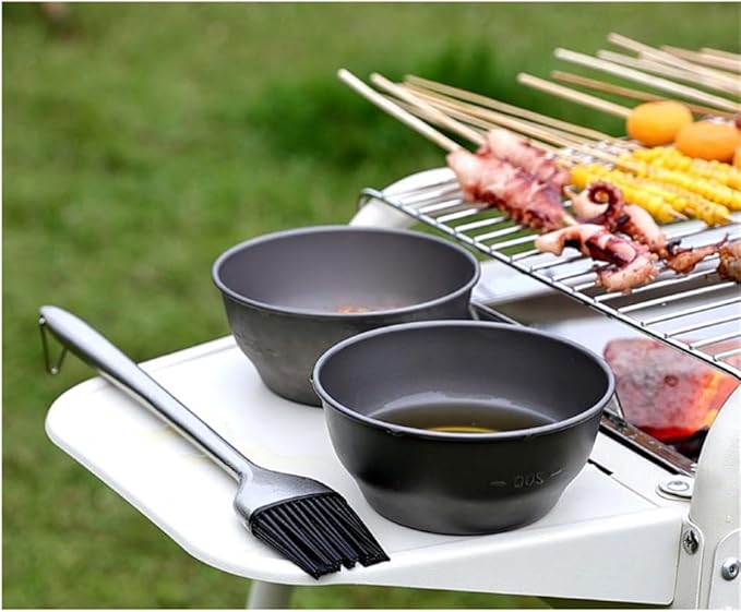 Portable Charcoal Grill for Camping BBQ Grills Outdoor Barbecue Grill Folding 77x32x82cm Lightweight Easy Carry Stable Support Carbon Fire Separation,77 * 32 * 82Cm-D