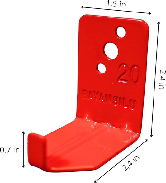 Universal Fire Extinguisher Bracket, Fire Extinguisher Mounts & Brackets (L Hook - 2 Pack)