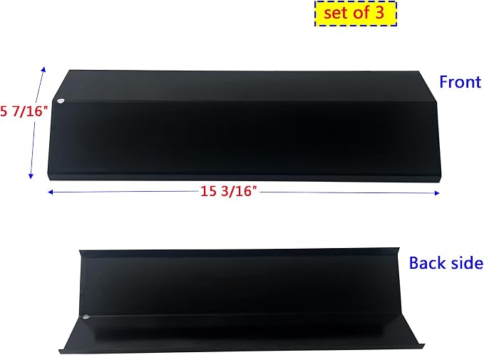 Parts Kit DG199 Replacement for Sonoma CGR27, CGR27LP, CGR30, CGR30LP Gas Grill Burners 17 3/4" x 18 1/2" & Porcelain Steel Heat Plate 15 3/16" x 5 7/16"