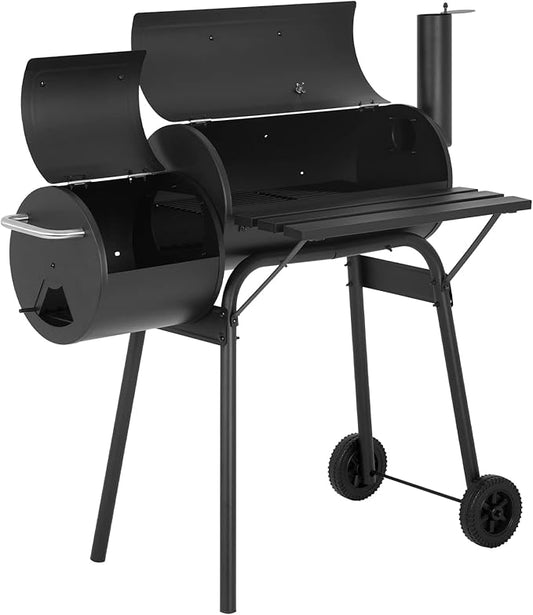 Charcoal Grills,BBQ Grill,Portable Charcoal Grill,Braised Roast Patio Grill,Grills Outdoor Cooking,Offset Smoker Grill with Thermometer,Outdoor Grills for 6-10 People,Backyard,Patio Parties
