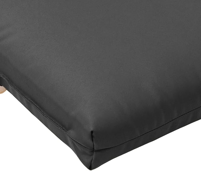 QILLOWAY Outdoor Chaise Lounge Cushion,All Weather High-Density Foam Recliner Chairs Replacement Cushions,Dark Grey.