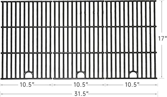 Hongso 17" Grill Grates for CharBroil Performance 6 Burner 463284022, 463259223, 463229521, 463229521B, 463229021, 463228622, 463732923 Gas Grill Modes, Replacement Parts for G426-0005-W1 G555-0005-W1