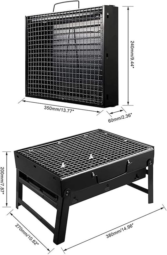 Gas grill Barbecue Grill Charcoal Grill Portable Folding BBQ Grill Barbecue Desk Tabletop Outdoor Smoker For Picnic