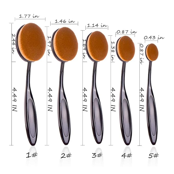 UNIMEIX 5 Pack Blending Brush for Card Making Crafting Ink Blender Brushes Set Tool Paper Background Brush Drawing Scrapbooking & Stamping Supplies