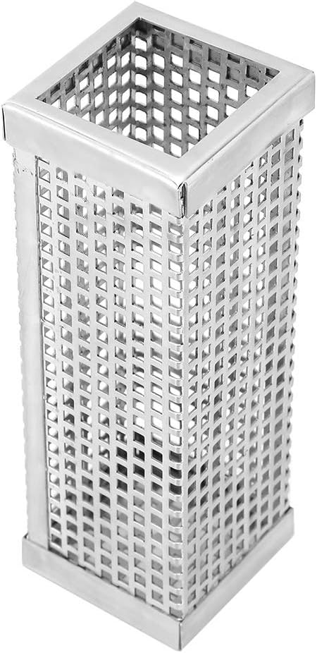 Smoke Tube, 304 Stainless Steel BBQ Wood Pellet Smoker Tube Cold Smoke Outdoor Square Barbecue Accessory Pellet Smoker for Electric, Gas, Charcoal Grill or, 6in