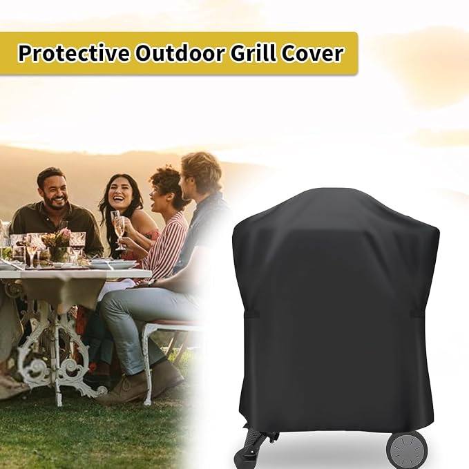Mini Grill Cover for Royal Gourmet GT2003 Portable 2 Burner Propane Grill | 25x21x36,Waterproof Dustproof Heavy Duty Oxford Fabric