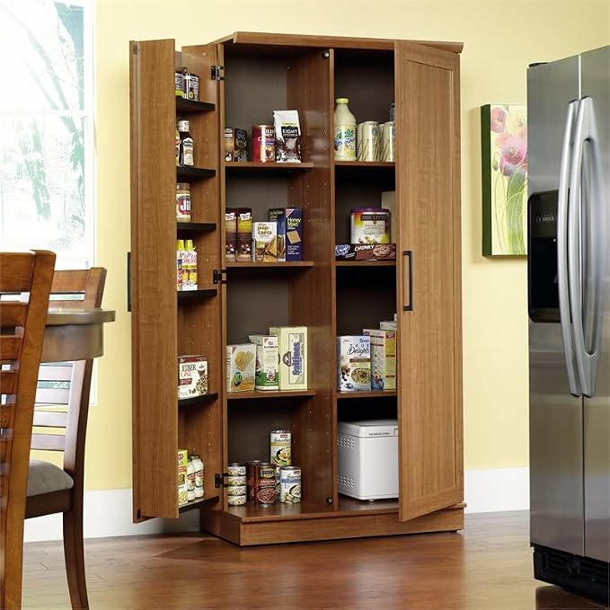 Sauder HomePlus Storage Cabinet/ Pantry cabinets, Sienna Oak finish