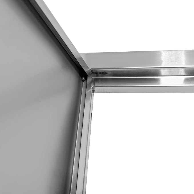 Outdoor Kitchen Door 27" W x 20" H Stainless Steel BBQ Single Access Door Flush Mount Vertical Wall Doors with Handle Suitable for Grilling Station Outside Cabinet Outdoor Kitchen