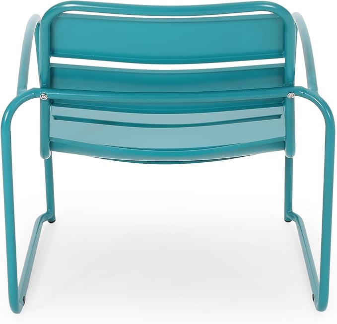 Christopher Knight Home Cowan Outdoor Dining Chair (Set of 2), Matte Teal