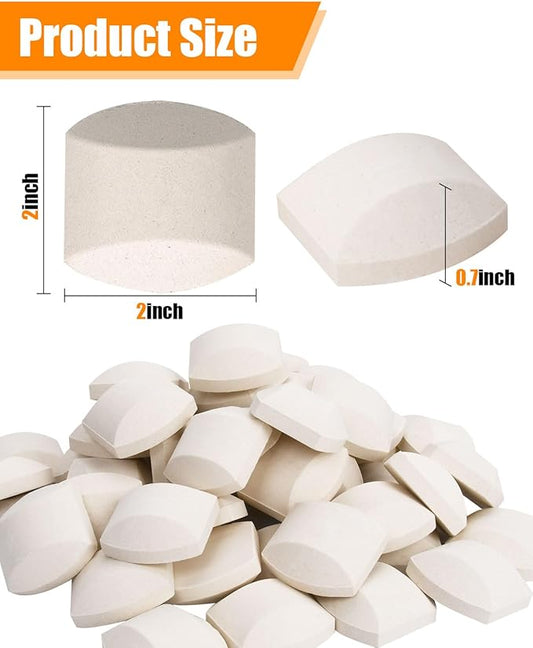 GasSaf Gas Grill Ceramic briquettes Replacement for 06000Y, NEXGRILL, Select Turbo Gas Grill Models (60 PCS)