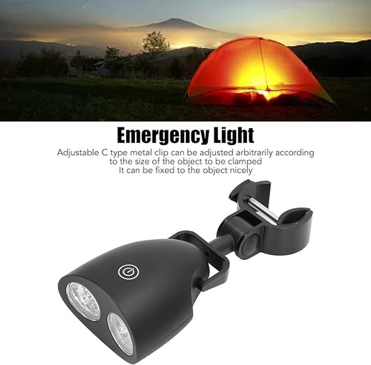 Barbecue Grill Light with 10 LED Lights, Wireless Camping Emergency Light for Gas Charcoal Electric Grill, Adjustable Clamp Touch Control 3 Brightness Modes