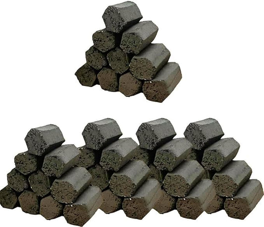 WYNN Premium Hookah Coconut Charcoal-Hexagonal,Crescent,Cube,and Flat Shapes, 1 Kg Pack, Long Lasting, Low Ash-No Headache-No Odor-All Natural (Hexagon)