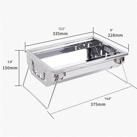 Barbecue Charcoal Grill Foldable Charcoal Grill Portable BBQ Barbecue Grill Lightweight Barbecue Grill For Outdoor Cooking Camping Charcoal Bbq Grill