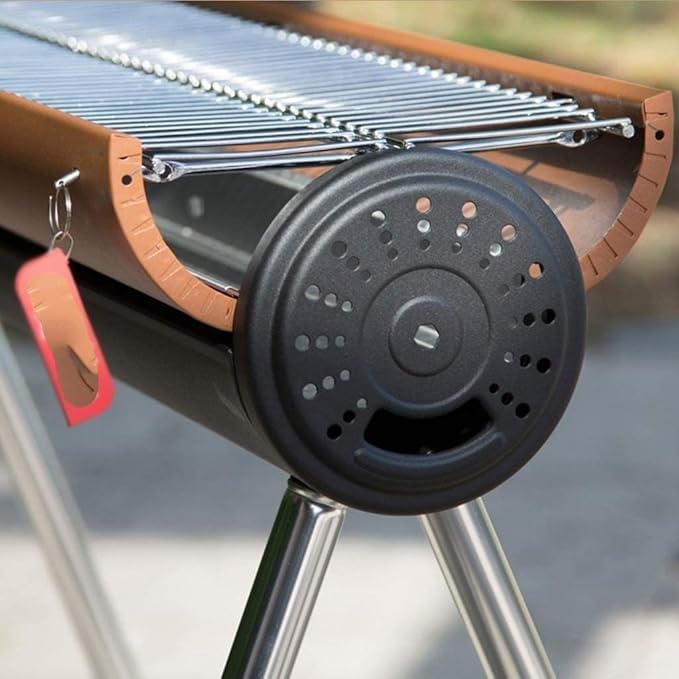 Camping Barbecue Grill Outdoor Stainless Steel Barbecue BBQ Grill with Storage Bag Portable Folding Barbecue Camping Tools Charcoal Grill Barbecue Charcoal Grill