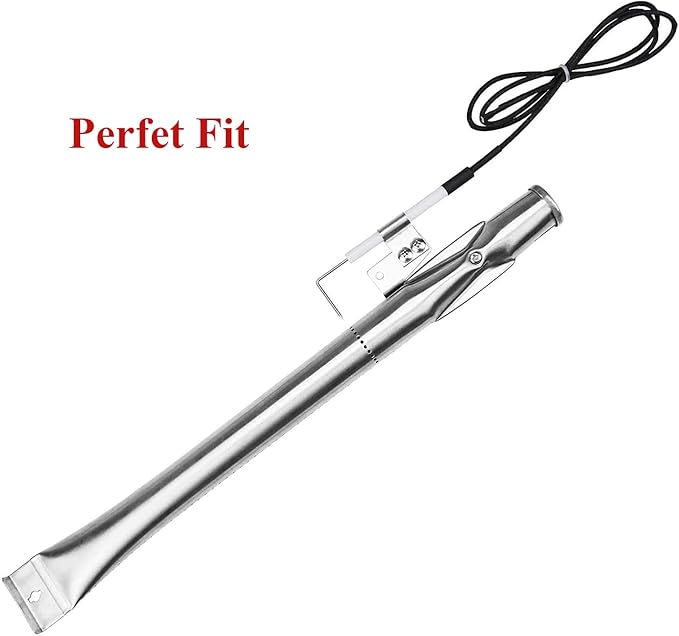Grill Repair Kit for Nexgrill 720-0830H, 720-0783E, Kenmore 720-0830A, 122.33492410 Replacement Parts, Stainless Steel Burner Tubes, Heat Plates and Igniter Electrodes for BHG Grill 720-0783H, 4 Pack