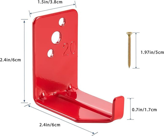 Fire Extinguisher Mount, 8 Pack Heavy Duty 3-Hole Fire Extinguisher Bracket, SturdyHolder for Easy Installation, Durable 20lb Hook Hanger