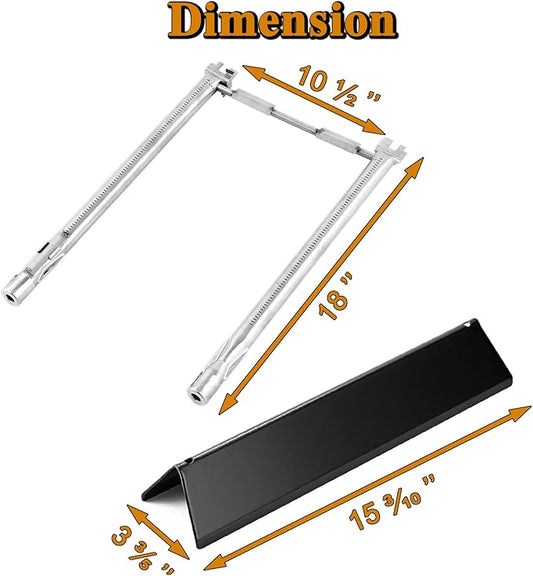 Spirit E-210 Grill Replacement Parts for Weber Spirit 200 Series Grill Parts 7635 Flavorizer Bars 68949 Burner Tube Kit Spirit E210 S210 210 Spirit II E-210 Spirit 2 E210 2 Burner 46110001 44010001