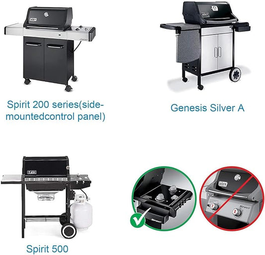 SafBbcue 7534 Grill Replacement Parts Kits for Weber Genesis Silver A Spirit 200,Spirit 500/520/530/500 LX Series Gas Grills with Side Mounted Control Panels, Flavorizer Bars & 7507 Burner Tubes