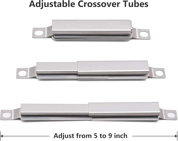 Criditpid Grill Replacement Parts for Charbroil Performance 2 Burner 463625217 463625219 463673519 463673017, Char-Broil 463347519 463275517 Grill Parts, G470-0004-W1 Heat Plate, G470-5200-W1 Burner
