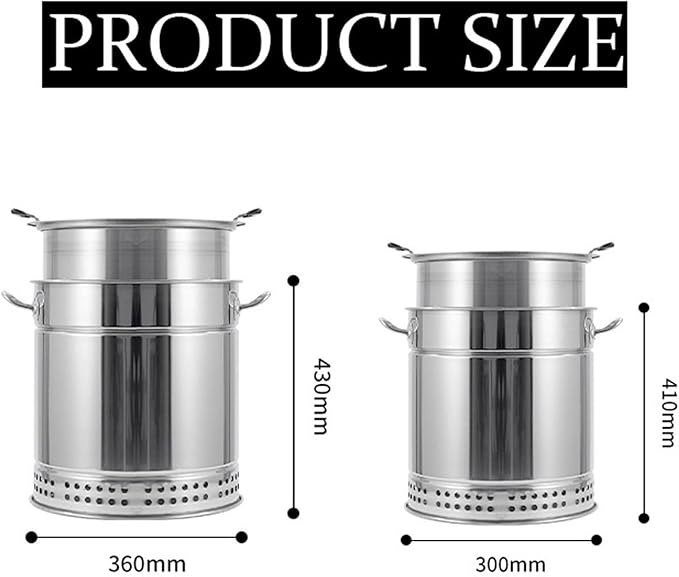 Stainless Steel Indoor Charcoal BBQ Stove,Vertical Smokeless Charcoal BBQ Barrel Grill,360° Roasting All Round Roasting Oven with Handle for Travel Camping Picnic Patio Backyard(28pcs)