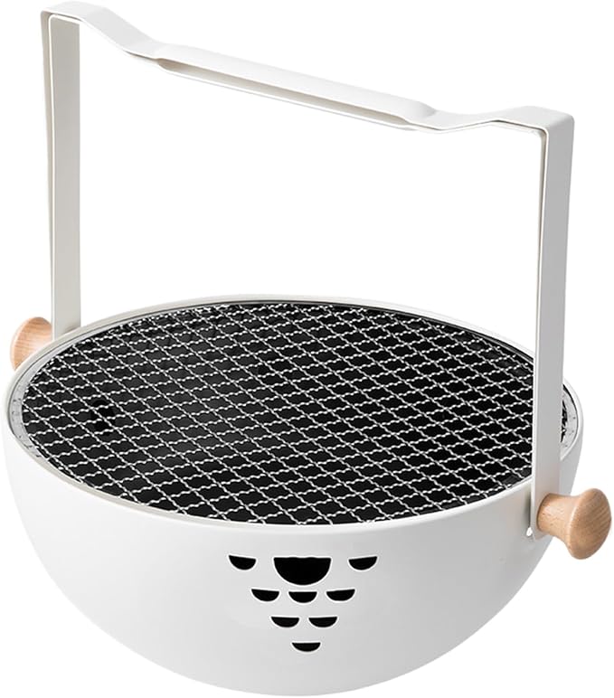 Charcoal Stove, Foldable Portable Barbeque Stove, Barbeque Grill with Anti-Scalding Handle, for Outdoor Garden Table Travel Picnic Pan-Fried Meat Tea Brewing Hot Pot Cooking