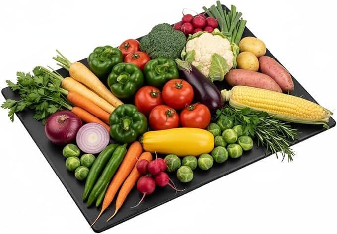 Thick XL 24x18 Plastic Cutting Board 0.75 Inch Thick, Extra Large NSF for Food Service, Black