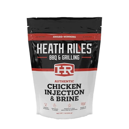 Chicken Injection & Brine with Beef Injection, Heath Riles Meat Injector, Award Winning Chicken Injector & Chicken Brines, Made in the USA