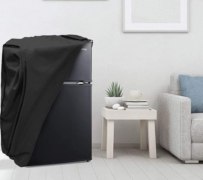 Mini Refrigerator Dust Cover Compatible with Midea WHD-113FSS1 Refrigerators, 420D Oxford Fabric Waterproof Dustproof Mini Fridge Freezer Cover Protector Refrigerator Covers