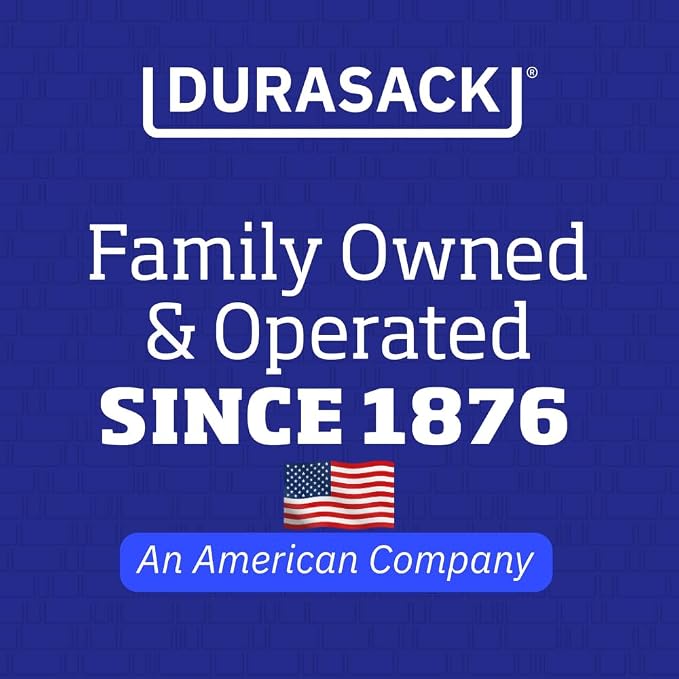 DURASACK Heavy Duty Storage Tote Bag 22-Gallon, Gingham Blue, Pack of 4 | Rugged Woven Polypropylene Moving Bag, Reusable Self-Standing Design, Holds up to 500 Pounds
