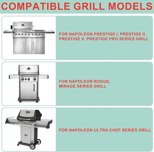 40 Packs 62007 Grill Grease Tray Liners for Napoleon Grill Accessories Prestige 500 Parts, Disposable Drip Pan Liners for Prestige pro/I/II, Prestige V, Rogue, Mirage, Ultra Chef Series Parts