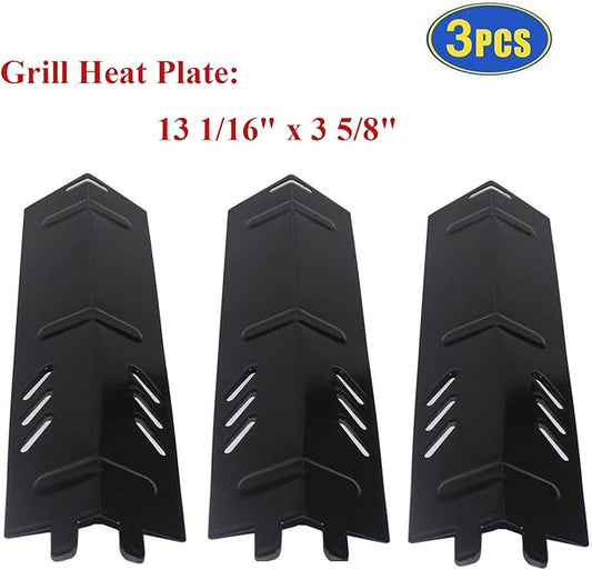 BBQ-Element Grill Heat Plate Replacement Parts for Backyard Grill BY13-101-001-11, BY14-101-001-01, BY16-101-002-05, GBC1429W, Porcelain Steel Heat Tent Burner Cover for Uniflame GBC1329W.